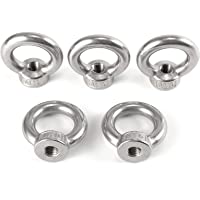 Hamimelon - Perno con ojo en acero inoxidable- tuerca de elevación de grado marino A4- ojal hembra M5- M6- M8- M10…